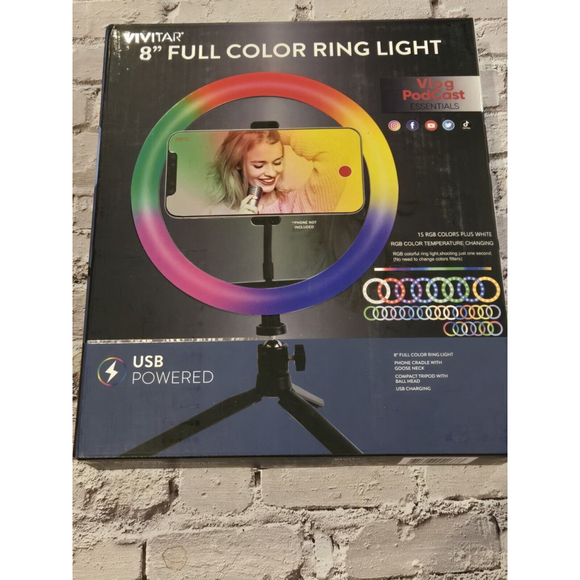 Vivitar Other - Vivitar Full-Color Ring Light, 8", New In Box